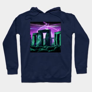 Stonehenge During a Mystical Lightning Storm Hoodie